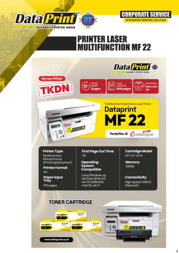 Printer Laser MFD MF22 TKDN